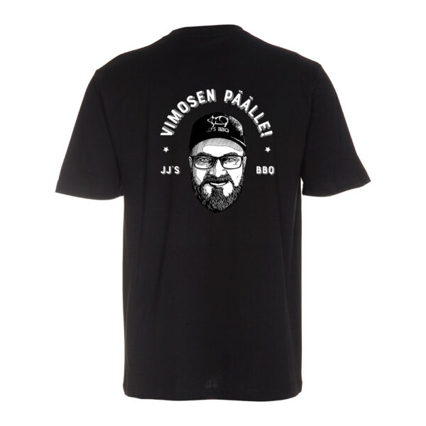 JJ's BBQ VIMOSEN PÄÄLLE T-paita, musta, takaa