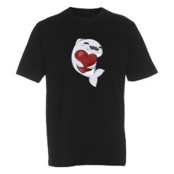 Paqpa - Herra Hai ja sydän musta t-paita