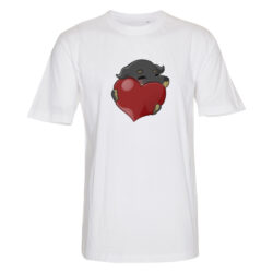 Paqpa - Koira ja sydän valkoinen t-paita