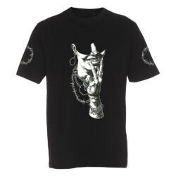 Helldolls - Hostile T-paita, musta, mustavalko printti