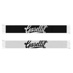 Gasellit - Script Logo Huivi, mustavalkoinen