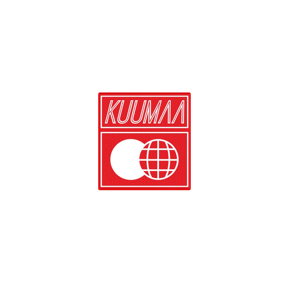 KUUMAA - Logo Kangasmerkki (punainen)