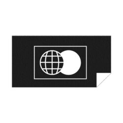 KUUMAA - Logo Pyyhe, mustavalkoinen